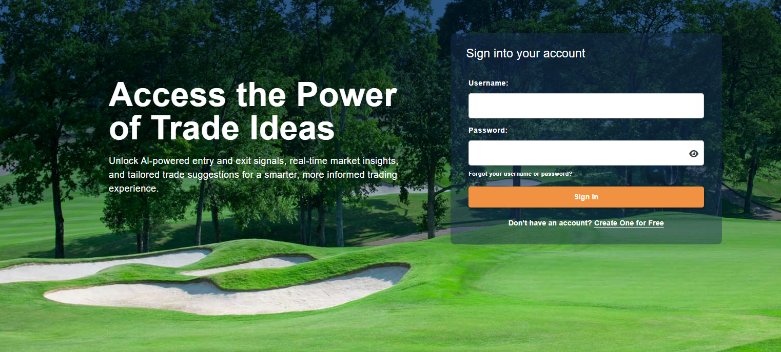 A chart displaying the performance of Trade Ideas AI signals compared to the market.